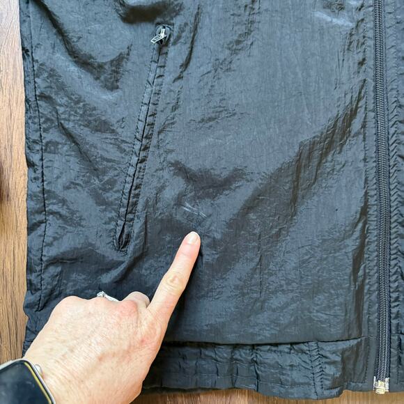 Vintage Adidas Trefoil 3-Stripes Black Windbreaker Jacket Men’s M - Picture 7 of 12